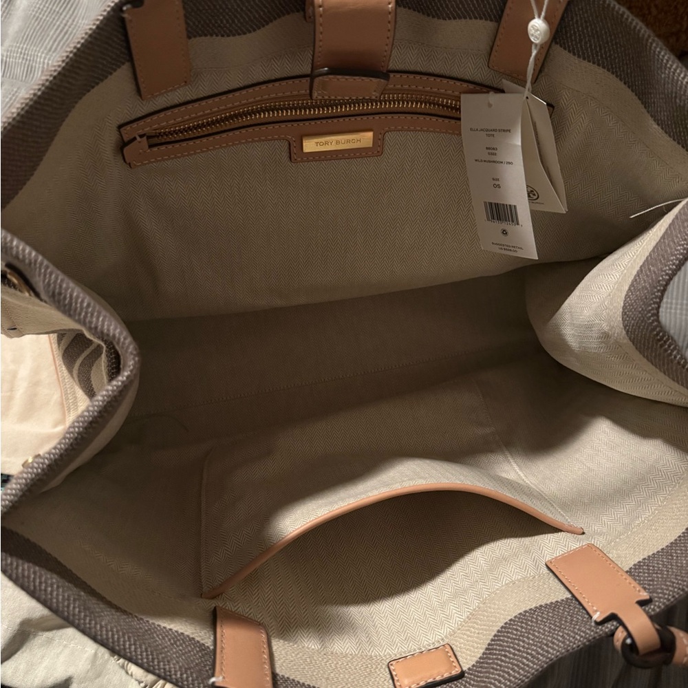 Tory Burch Beige and Brown Tote Bag - Picture 4 of 4